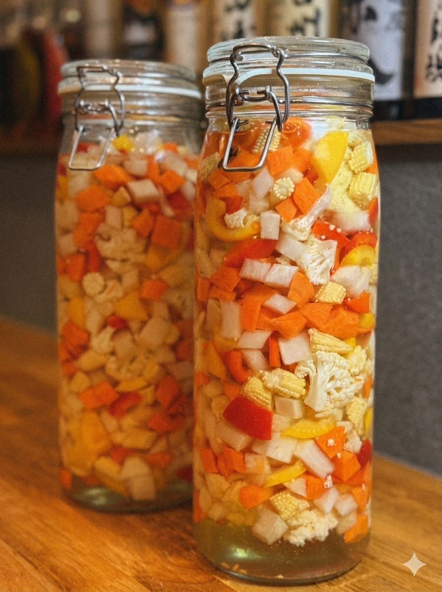 瓶詰めのピクルス